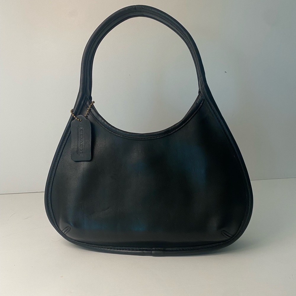 Vintage Coach 9027 Mini Ergo Black Leather Purse Bag Adorable! - Picture 5 of 11